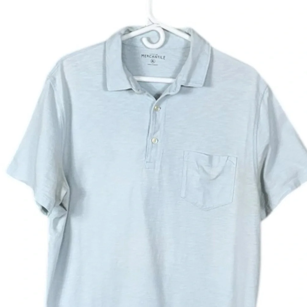 J Crew Mercantile Mens Large Short Sleeve Polo Shirt Size XL Cotton Golf
